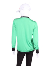 Load image into Gallery viewer, This top is soooo gorgeous! The collar and cuffs are accented with feminine mesh and the body is flowy and soft. It’s called the Long Sleeve Very Vee Tee - because as you can see - the Vee is - well you know - VERY VEE!