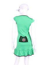 Load image into Gallery viewer, Kelly Green Monroe Tennis Dress With Ruching