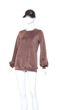 Load image into Gallery viewer, Long Sleeve Warm Up Top - Milk Chocolate Velvet
