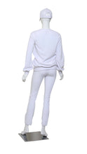 Load image into Gallery viewer, Long Sleeve Warm Up Top - White Velvet
