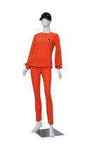 Load image into Gallery viewer, Long Sleeve Warm Up Top - Orange