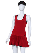 Load image into Gallery viewer, Longer Solid Red Sandra Dee Dress