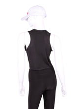 Load image into Gallery viewer, This is my top with the least coverage. Aptly named the Tiny Tank! It has a deep scoop neckline and strappy cross back. (If you have boobs....it WILL show your sports bra - if you wear one that is....)