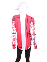 Load image into Gallery viewer, Mondrian + White Mesh Long Sleeve Crew Tee