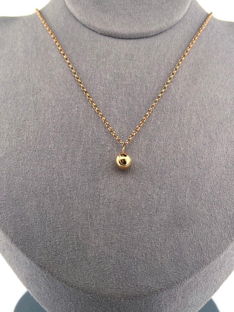 New Gold Ball Tennis Necklace