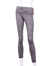 Load image into Gallery viewer, This is our limited edition rolled/high waist leggings in Grey. This piece has soft and quick-drying. We make these in very small quantities - by design. Unique. Luxurious. Comfortable. Cool. Fun.
