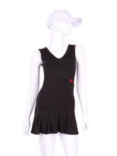 Load image into Gallery viewer, Short Black Angelina Court to Cocktails Tennis Dress