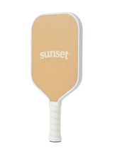 Load image into Gallery viewer, Introducing the (Cream/Sand) Paddle — a high-quality Fiberglass paddle built for players of all levels. This paddle delivers power and pop and is designed with a larger hitting surface, giving players a larger sweet spot for more consistent shots. This paddle is designed with a larger hitting surface, giving players a larger sweet spot for more consistent shots.