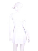 Load image into Gallery viewer, The Adeline Dress offers a playful, fun, and very flirty look. Offers a sweetheart neckline, empire waist and flowing A-line skirt. It is perfect for tennis, running and golf (with our Leg Lengthening Leggings), and of course, a trip to your after-court party with your friends. It was designed for confident women like you!