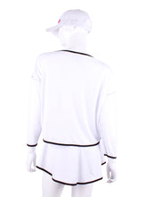 Load image into Gallery viewer, Long Sleeve Baggy Top White - I LOVE MY DOUBLES PARTNER!!!