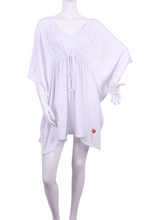 Load image into Gallery viewer, White Cleo Sneakers to Flip Flops Tennis Dress - I LOVE MY DOUBLES PARTNER!!!