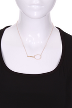 Load image into Gallery viewer, Diamonds Galore 1.5" Tennis Racket Necklace - I LOVE MY DOUBLES PARTNER!!!