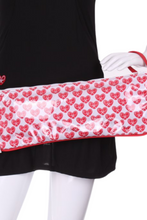 Load image into Gallery viewer, Mini Heart + Clear LOVE Clutch - I LOVE MY DOUBLES PARTNER!!!