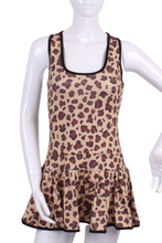 Load image into Gallery viewer, The Leopard Print Longer Sandra Dee Tennis Dress - I LOVE MY DOUBLES PARTNER!!!