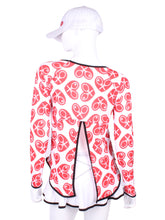 Load image into Gallery viewer, Tie Back Tee long Sleeve North/South/East/West Heart - I LOVE MY DOUBLES PARTNER!!!