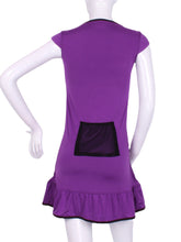 Load image into Gallery viewer, The Purple Monroe Tennis Dress With Ruching - I LOVE MY DOUBLES PARTNER!!!