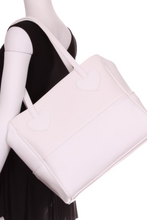 Load image into Gallery viewer, Snow White Mini LOVE Tote - I LOVE MY DOUBLES PARTNER!!!