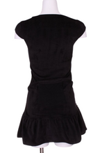 Load image into Gallery viewer, Solid Black Velvet Monroe Tennis Dress - I LOVE MY DOUBLES PARTNER!!!