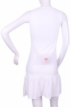 Load image into Gallery viewer, The White Monroe Court to Cocktails Tennis Dress - I LOVE MY DOUBLES PARTNER!!!