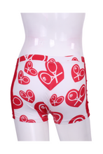 Load image into Gallery viewer, White Hearts LOVE Shorties - I LOVE MY DOUBLES PARTNER!!!