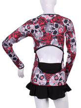 Load image into Gallery viewer, Print Open Back Long Sleeve Crew - I LOVE MY DOUBLES PARTNER!!!