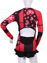 Load image into Gallery viewer, Print Open Back Long Sleeve Crew - I LOVE MY DOUBLES PARTNER!!!