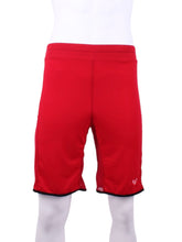 Load image into Gallery viewer, This is our limited edition Short Men’s Shorts Red. This piece has a silky and soft fabric. We make these in very small quantities - by design. Unique. Luxurious. Comfortable. Cool. Fun.