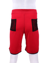 Load image into Gallery viewer, This is our limited edition Short Men’s Shorts Red. This piece has a silky and soft fabric. We make these in very small quantities - by design. Unique. Luxurious. Comfortable. Cool. Fun.