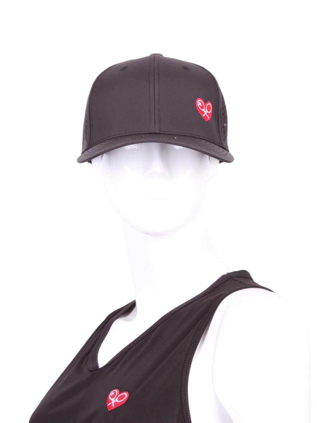 Black Hat + Red Heart & Holey Back with the 