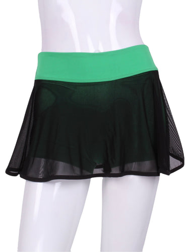 This Black Mesh on Green Shorties and waistband LOVE 