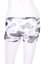 Load image into Gallery viewer, These sexy white low rise shorts are going to want to be seen!   Very light and airy.  The perfect underwear to have for the court-to-cocktails tennis dresses.  Reach up higher for that serve - and show off your LOVE shorties!
