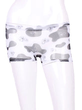 Load image into Gallery viewer, These sexy white low rise shorts are going to want to be seen!   Very light and airy.  The perfect underwear to have for the court-to-cocktails tennis dresses.  Reach up higher for that serve - and show off your LOVE shorties!
