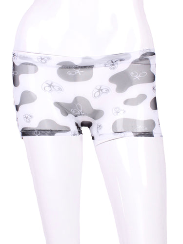 These sexy white low rise shorts are going to want to be seen!   Very light and airy.  The perfect underwear to have for the court-to-cocktails tennis dresses.  Reach up higher for that serve - and show off your LOVE shorties!