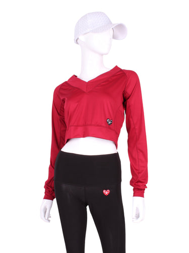 The Dark Red Vee tennis Crop Top is a stylish and luxurious piece of tennis apparel that seamlessly combines fashion and functionality. This crop top is expertly crafted with meticulous attention to detail, making it a standout choice for any tennis enthusiast or fashion-forward individual.