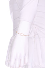 Load image into Gallery viewer, My fanciest design this piece is solid gold with shiny diamonds galore!  The chain is &quot;dainty&quot; and is 6.5&quot; total length with a lobster clasp.  Made by fine jewelry artisans in Los Angeles. 14k gold
