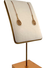 Load image into Gallery viewer, Custom exclusive design by Adeline a very unique pair of earrings.  These are so light and airy - you can play in them!  Made in Los Angeles by hand - each set of earrings is carefully crafted to showcase the cute &quot;ball&quot; diamond on the solid 14K yellow (or white) gold racket strings.  A great gift for any tennis lover!!!
