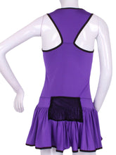 Load image into Gallery viewer, The Sandra Dee Dress offers a playful, fun, and very flirty look.  The skirt is cut like a donut and the back is racer-shaped for a sporty yet very feminine look.  This style is a very flattering deep scoop neckline.  The fabric is so so soft - and is best worn with a cross-backed bra such as our U Bra.
