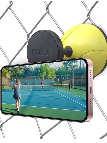 Cute gift or for yourself film your match on your phone to see your strengths and weaknesses on the court.    This mounts onto the nearby fence and has a magnet to securely hold your phone.