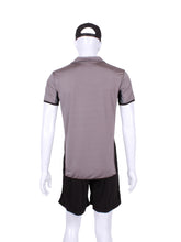 Load image into Gallery viewer, The luxury tennis Men&#39;s Polo Shirt in Grey With Mesh is a high-end athletic apparel piece designed for tennis enthusiasts who prioritize both style and performance. 
