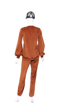 Load image into Gallery viewer, Long Sleeve Warm Up Top - Mocha Velvet
