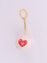 Load image into Gallery viewer, Introducing the adorable Love Tennis Ball Key Ring, the perfect accessory for any tennis enthusiast or lover of all things cute!
