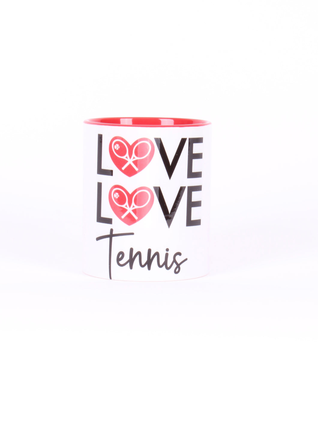 Enjoy your morning Coffee or Tea in style with our White Love Love Mug. Choose between Love Love Tennis and Love Love Pickleball or both. Perfect gift for your doubles partner, partner, friend or yourself.