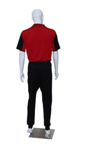 Load image into Gallery viewer, Men&#39;s Short Sleeve Polo Red With Black Sleeves
