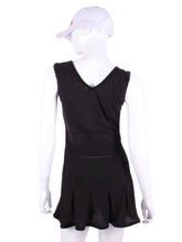Load image into Gallery viewer, The Angelina Dress is from our sophisticated and elegant collections, for women with a flair for looking good. Our dress is fitted through the bodice, and flares out at the skirt. It is perfect for tennis, running and golf, and of course, a trip to your after-court party with your friends. It was designed for confident women like you! 
