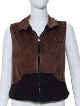 Load image into Gallery viewer, Milk Chocolate Velvet + Black Reversible Vest
