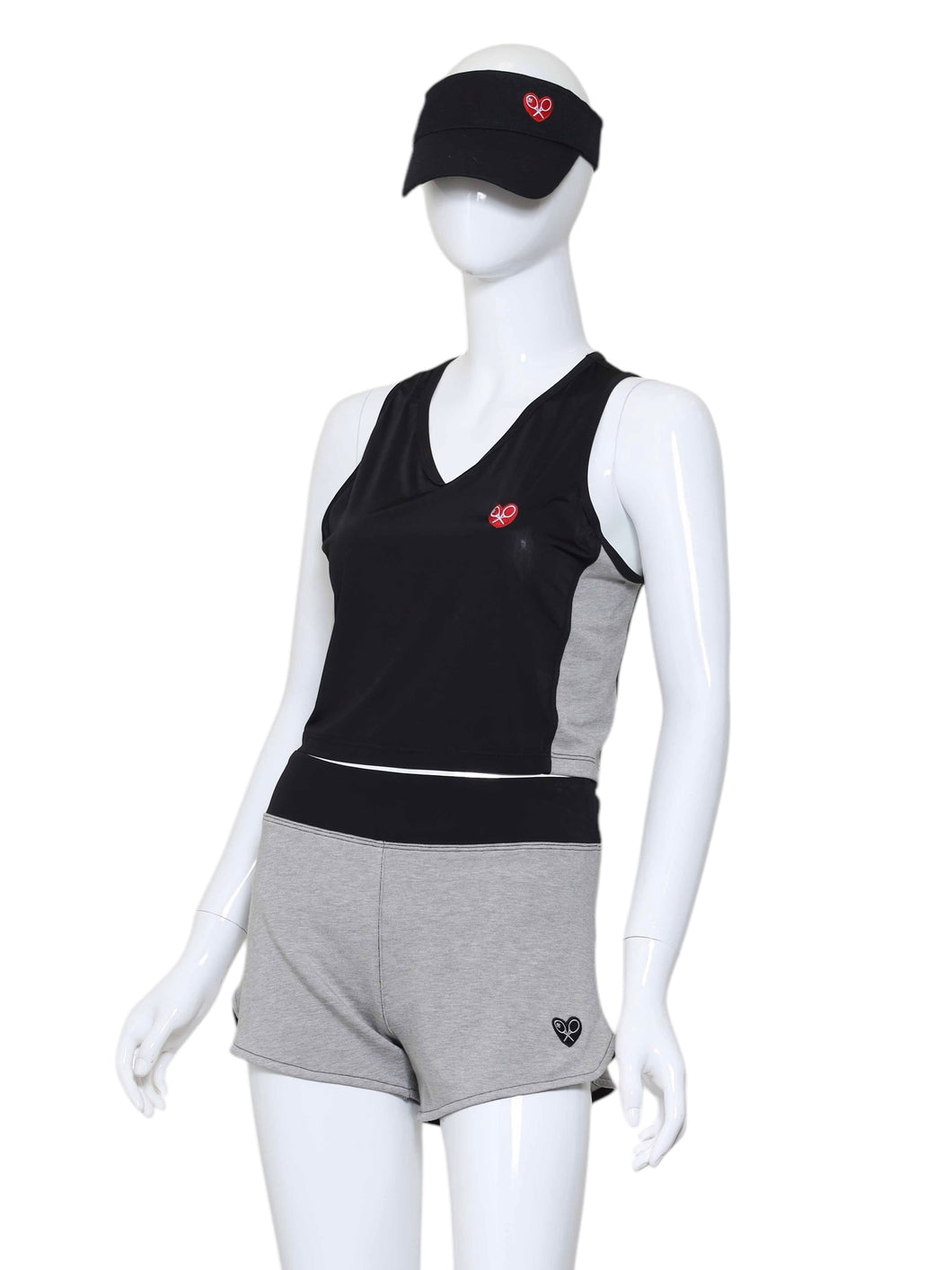 Mini Top Black & Grey