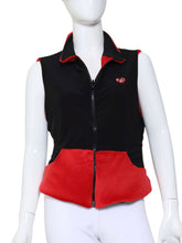 Load image into Gallery viewer, Red Velvet + Black Reversible Vest
