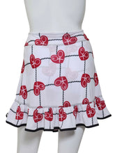 Load image into Gallery viewer, Ruffle Skirt Raspberry Red Hearts &amp; Net
