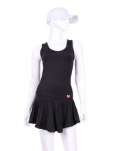 Load image into Gallery viewer, The Sandra Mee Dress offers a playful, fun, and very flirty look. Our dress is fitted, and flares out at the skirt with cute cut out &#39;&#39;O&#39;&#39; in the back. It is perfect for tennis, running and golf (with our Leg Lengthening Leggings), and of course, a trip to your after-court party with your friends. It was designed for confident women like you!
