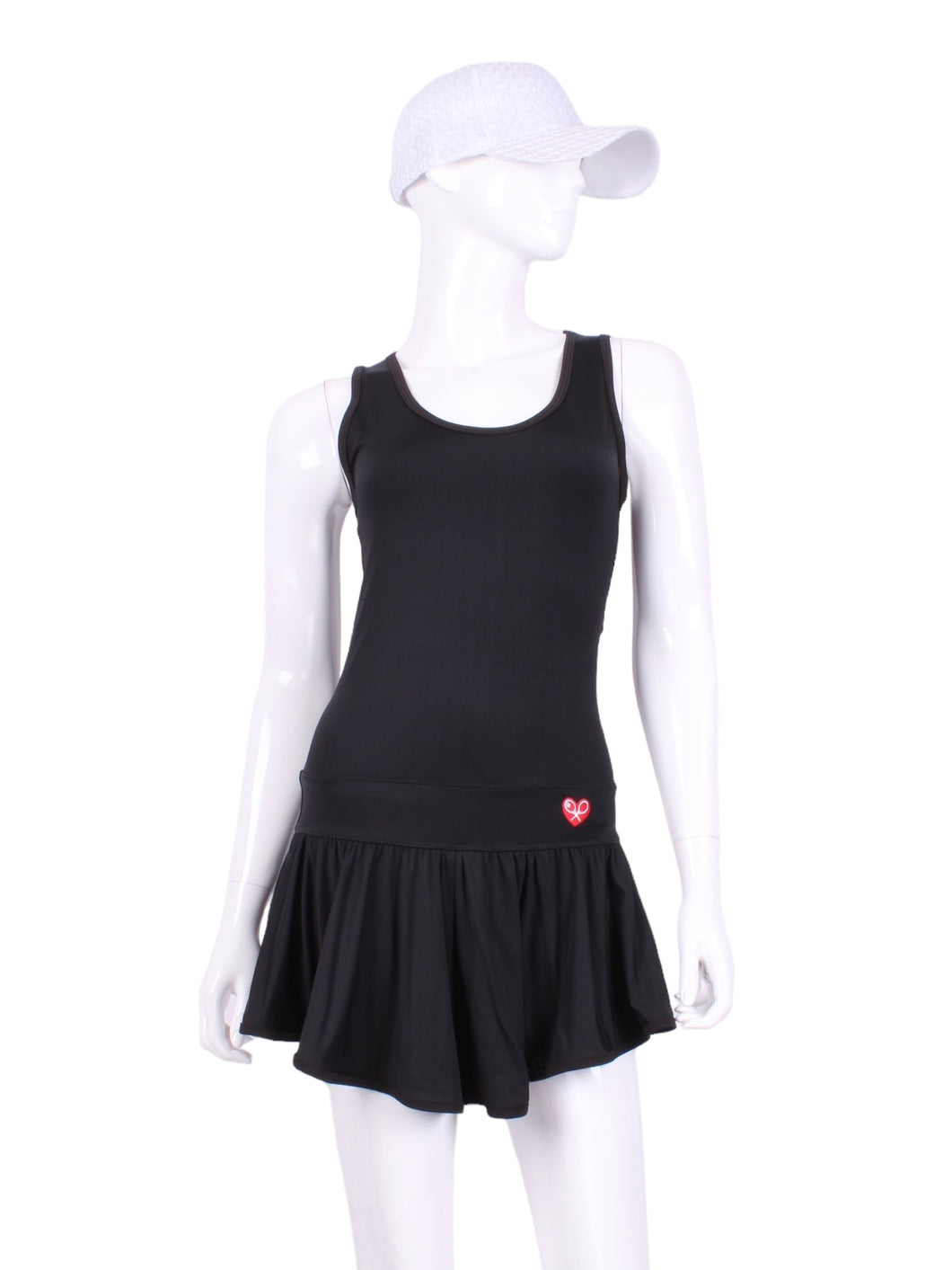 The Sandra Mee Dress offers a playful, fun, and very flirty look. Our dress is fitted, and flares out at the skirt with cute cut out ''O'' in the back. It is perfect for tennis, running and golf (with our Leg Lengthening Leggings), and of course, a trip to your after-court party with your friends. It was designed for confident women like you!